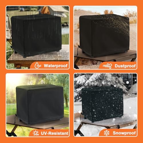 Tabletop Grill Cover for Royal Gourmet CD1519 Portable Charcoal Grill, for Royal Gourmet Tabletop Charcoal Camping Grill, Waterproof UV Resistant Windproof Dustproof Cover - Image 4