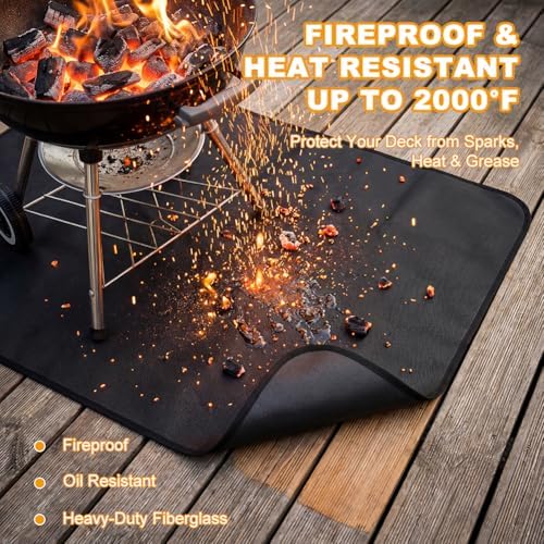 79x39 inch Under Grill Mats for Outdoor Grill - Image 3