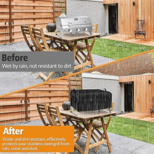 Grill Cover for NXR 3 Portable Cooker, 600D PVC BBQ Cover 25 X 18 X 15 Inch, Outdoor Protective for Patio Garage Camping Storage - Image 6