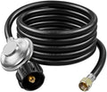 Rushare12FT Propane Hose with Regulator, QCC1 x 3/8" Female Flare Fitting by RUSHARE