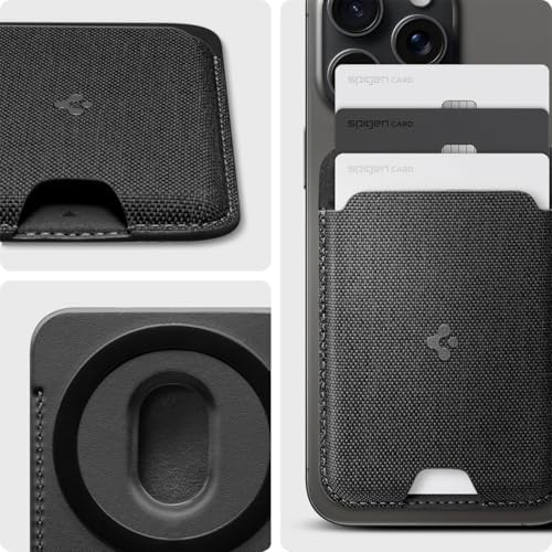 Spigen for MagSafe Wallet, Holds 3 Cards, Strong Magnet, Urban Fit MagFit - Image 3