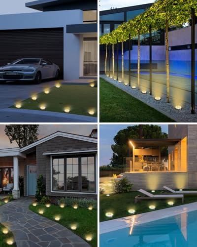 btfarm 24 Pack Solar Lights Outdoor Waterproof, 8 LED Solar Ground Lights - Image 5