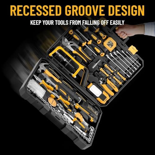 GRENPRO 218PCS Basic Auto Hand Tool Set Household Repair Tool Box Kit - Image 3