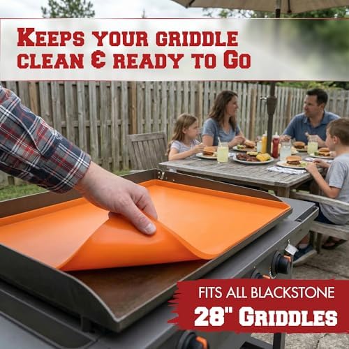 KITCHEN PERFECTION Silicone Griddle Mat Cover for Blackstone Grill 28 Inch - Image 2