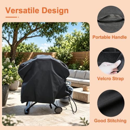 Grill Cover for Weber Q100 Q120 Q1000 Q1200 Q220 Q2000 Q2200 Q2400 Series - Image 3