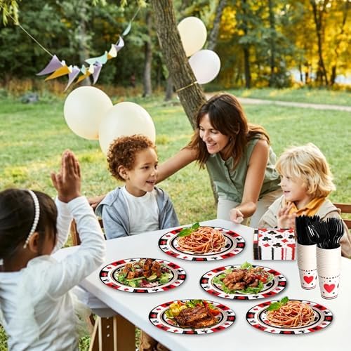 400 Pcs Disposable Casino Tableware Set for 50 Guests - Image 5