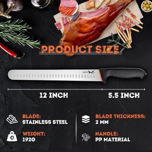 Golden Bird Brisket Knife, 12 Inch Professional Carving Knives - Image 2