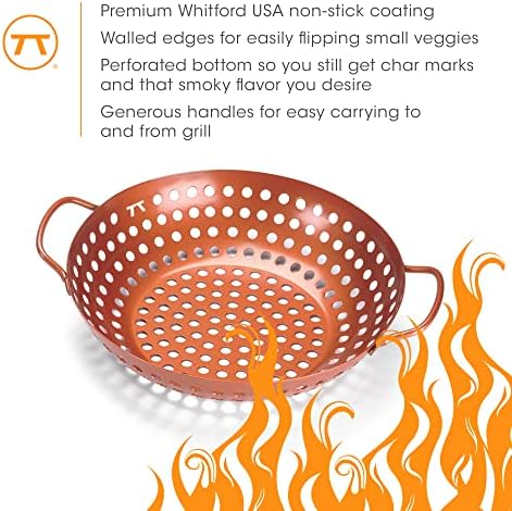 Outset QN70 Round Grill Wok, Copper Non-Stick - Image 6