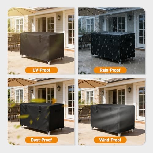 TOHONFOO Outdoor Prep Table Cover Waterproof for Grill Cart,36x24x35in - Image 6