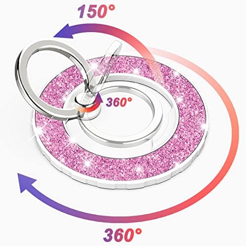 Magnetic Phone Ring Holder for MagSafe, Light Purple - Image 3