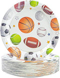 50PCS Sports Birthday Party Paper Plates, 7'' Sports Themed Party Decoration Disposable Dessert Plate Tableware Dinnerware for Picnic Camping Birthday's Parties Favor Supplies by Unknown