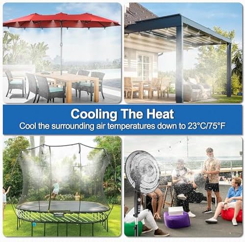 Misters for Outside Patio,Outdoor Water Misting Cooling System,33FT|10M. - Image 2