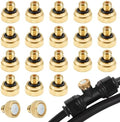 Brass Misting Nozzles for Garden Cooling System 0.012" (0.3 mm) 10/24 UNC (20 PCS) by KUWAN
