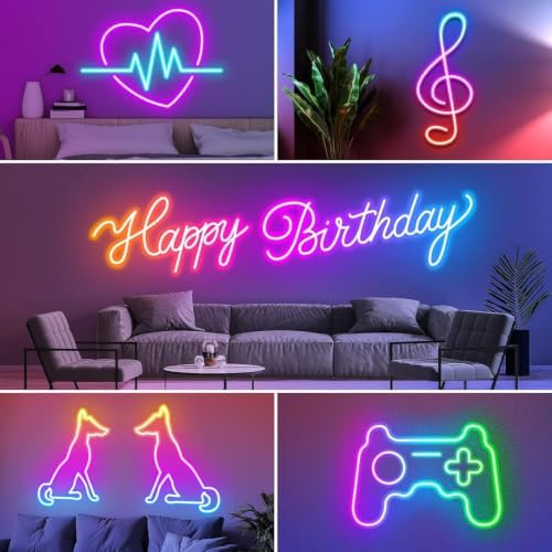 SINLEY Led Neon Rope Light 200FT,Control with App/Remote,Flexible Led Rope Lights,Multiple Modes,IP68 Outdoor RGB Neon Lights Waterproof,Music Sync Gaming Led Strip Lights for Bedroom Indoor - Image 4