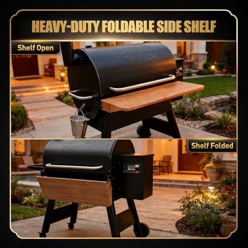 QuliMetal Foldable Front Shelf for Traeger Pro 780 and Ironwood 885 - Image 4