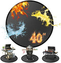 40" Round Fire Pit Mat for Solo Stove & Under Grill Mat for Outdoor Grill by Youlvy