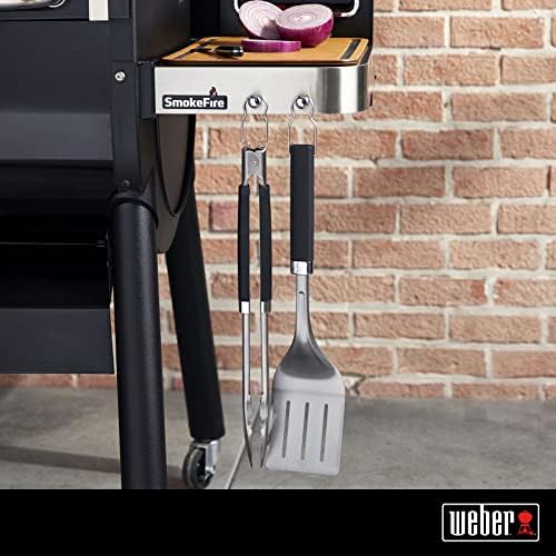 Weber® Precision Tongs & Spatula Grilling Tool Set, Stainless Steel - Image 2