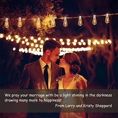 Outdoor String Lights White 50FT Waterproof Patio Lighting for Bistro Cafe - Image 2