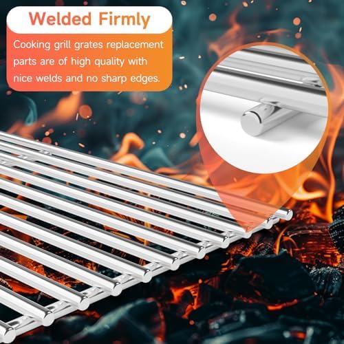 2pcs Stainless Steel Grill Grates for Weber, 18.75" x 26.5'' - Image 4