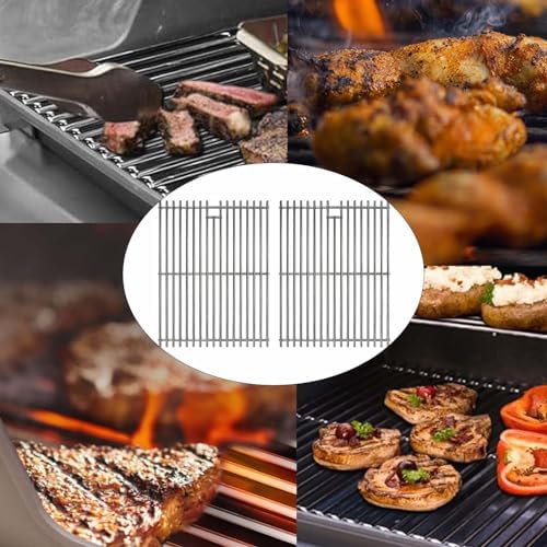 Grill Grates for Nexgrill 4 Burner 720-0830H 720-0830D 720-0670A 720-0783C 720-0783E 720-0958A, 17" Stainless Replacement Parts for 5 Burner 720-0888N Charbroil 463241113 463446015, Kenmore Gas Grill - Image 2