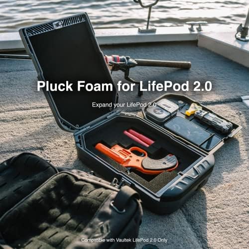 VAULTEK LifePod 20 Secure Waterproof Travel Case Rugged Electronic Lock Box Travel Organizer Portable Handgun Case with Backlit Keypad (2-Piece Pluck Foam Accessory) - Image 5