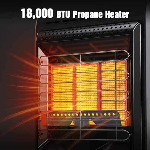 Jocoevol Propane Heater Outdoor 18000 BTU Portable Tank Heater Cordless - Image 5