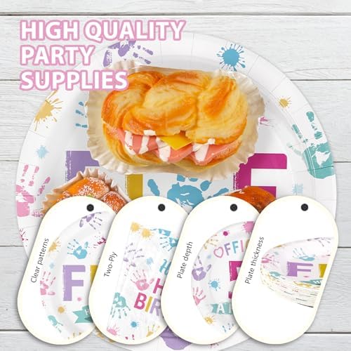168Pcs Hi Five Birthday Party Decorations or 5 Years Old Birthday Serves 24 - Image 4