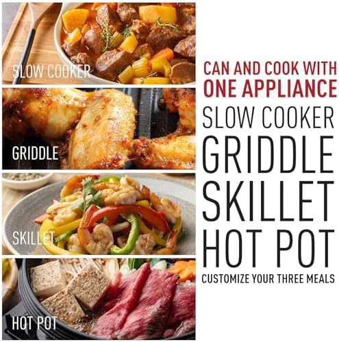 Indoor Grill, Techwood Electric Indoor Grill Griddle 7.5-Quart 1500W Versatile Multi-Cooker with 5-Level Heat Settings, Come with Removable Non-stick Grill Pan& Cooking Pot, Dishwasher Safe - Image 2