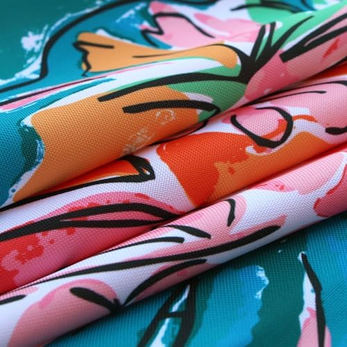 EHouseHome Outdoor and Indoor 60x60 inch Tablecloth with Umbrella Hole and Zipper, Waterproof Zippered Patio Cloths, Spring/Summer Table Covers for Backyard Circular Table/BBQs/Picnic - Image 6