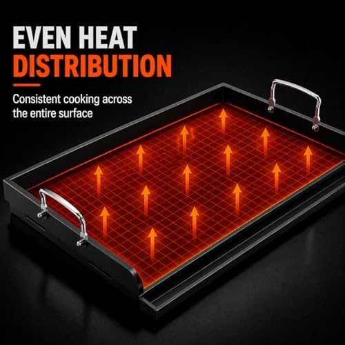 Griddle for Gas Grill Flat Top Grill Griddles Plate 25 x 16 Inch Cast Iron - Image 5