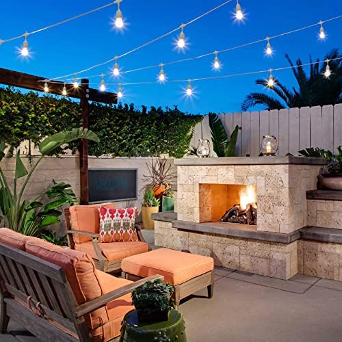 Mlambert 96FT(2x48FT) 3 Colors LED Outdoor String Lights with Remote, White - Image 5