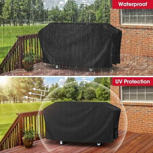 Unicook Griddle Cover for 4-Burner 36" Griddle with Hood, 75" x 25" x 31"H - Image 7