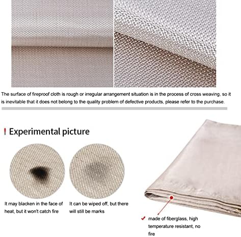 Fire Pit Mat 17 x 18in Fireproof Blanket Under Grill Mat - Image 5