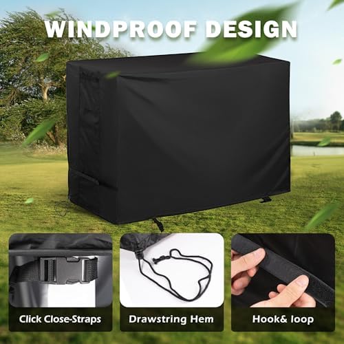 Griddle Cover for Charbroil 28" XL Performance Series 3-Burner Grill, Flat Top Grill Cover for Charbroil 28in Propane Gas Griddle 463258924 All Weather Protective Cover - Image 5