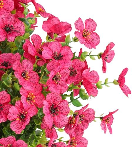 AGIRL Artificial Flowers Outdoor UV Resistant Fake Plant Garden Patio Decor - Image 3