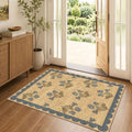 3x4 Floral Entry Rug - Indoor Outdoor Mats for Front Door Non-Slip by Othilic