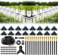Bluepro 100FT Drip Irrigation System with 360° Adjustable Copper Nozzles by Bluepro