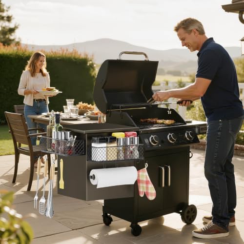 Ormeli 1 Pack Magnetic Storage Bin for Traeger with Paper Towel Holder - Image 6