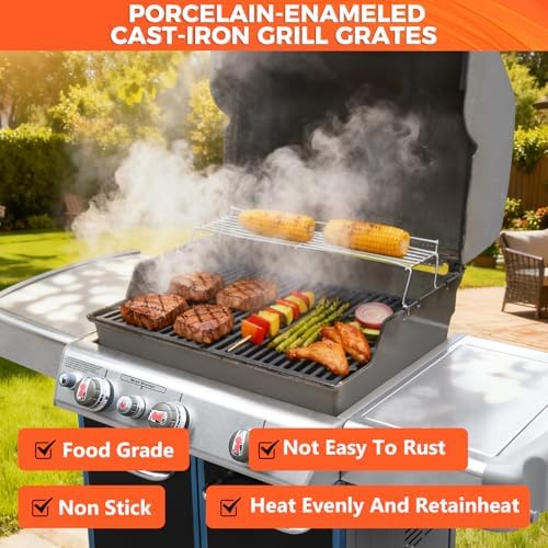 QuliMetal 19.5 Inch Porcelain Grill Grates for Weber Genesis 300 Series - Image 6