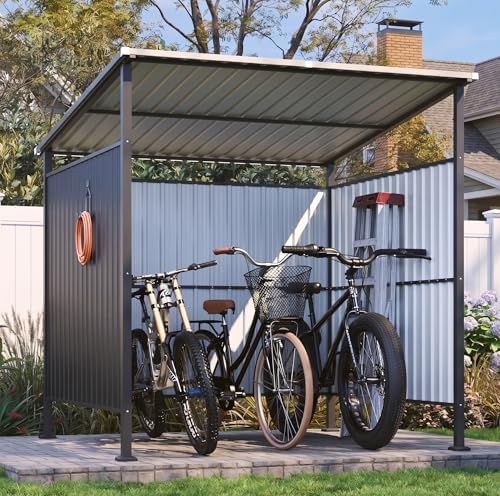 Aoxun 6x6FT Outdoor Shed Grill Shed, Grill Gazebo, Black by Aoxun