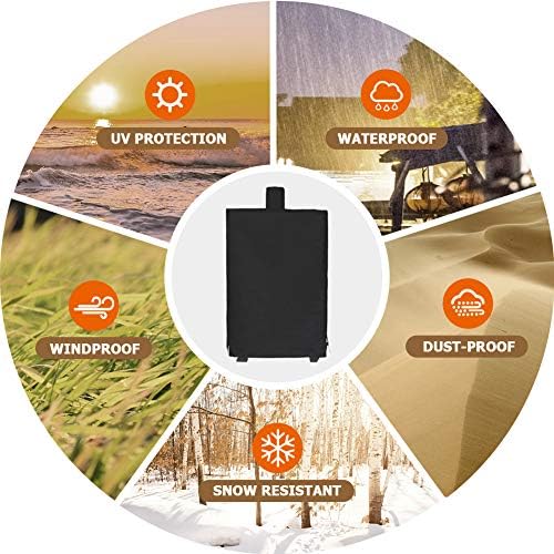 NEXCOVER 73550 Pellet Smoker Cover, 600D Heavy Duty BBQ Grill Cover for Pit Boss Grills 77550 5.5 and 5 Series PBV5P1, pro Series 4 Vertical Pellet Smokers PBV4PS1 - Image 6