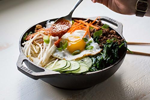 Lodge Pre-Seasoned Cast Iron Stir Fry Mini Wok, PFAS-Free, 9 Inches - Image 2