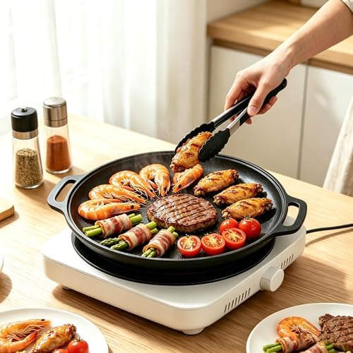 Cast Iron Pizza Pan, Steak Skillet with Handles for Oven, Grill, Stovetop, or Campfire (11 inch) - Image 7