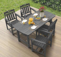 Ciokea HDPE Outdoor Dining Set of 4, Patio Table and Chairs Sets, Grey by CIOKEA