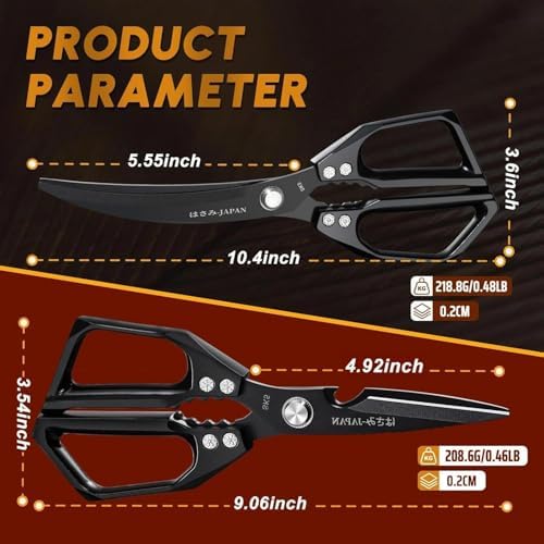 Huusk Kitchen Scissors for Food - Heavy Duty Kitchen Shears All Purpose - Image 6