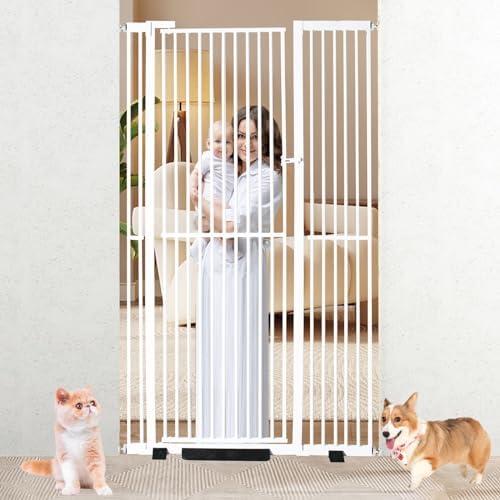 YZHDUXIU 71" Extra Tall Cat Gate, 48" Extra Wide Adjustable Gate by Yzhduxiu