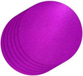 50 PCS Purple Paper Placemats Round Place Mat Glitter Disposable Paper Charger Doilies Tablemats for Birthday Wedding Halloween Banquet Party Dinner Table Decor(13x13inch) by timecity