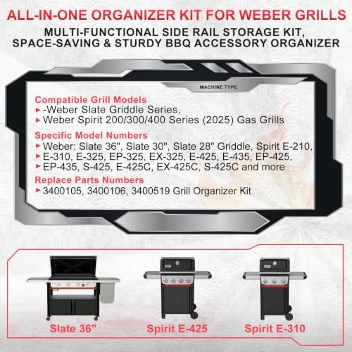 Grill Storage Organizer Kit for Weber 2025 Spirit Series & Slate Griddles - Image 2