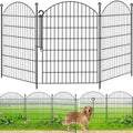 Decorative Garden Fence, 40in (H) x 12ft(L) No Dig Fence with Gate by Thrivinest