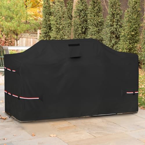 Bitubi 86 Inch Island Grill Cover - 600D Heavy Duty Waterproof All Weather Protection Extra Large Grill Cover,Black - Image 6